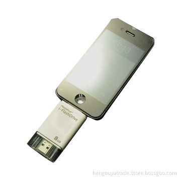 U-Disk for Smartphone with OTG, Easy to Use, Plug-and-play Function, Built-in LED Indication